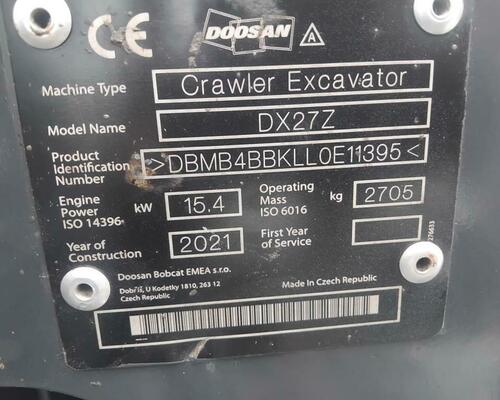 Doosan DX27Z Powertilt