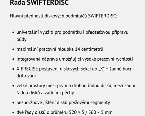 _JINÉ (CZ) Bednar - Swifterdisc 8000 XE
