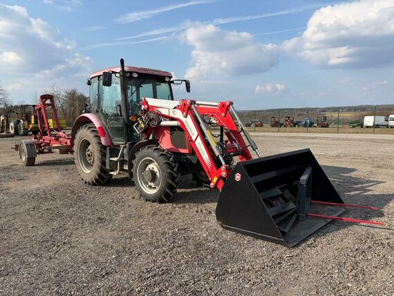 Traktor ZETOR PROXIMA 65 -1900 MTH s NOVÝM čelním nakladačem ​a příslušenstvím ​+ hákový nosič kontejnerů