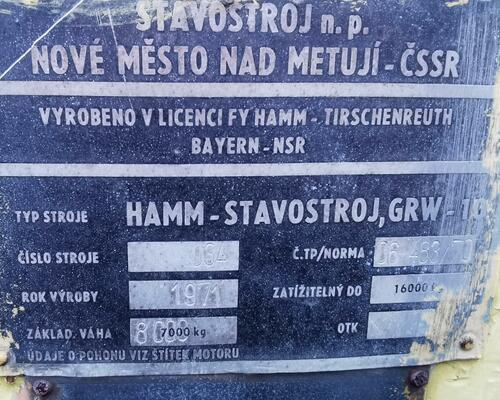 HAMM -STAVOSTROJ GRW 10