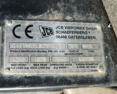 JCB VM75 Vibromax HAMM BOMAG DYNAPAC