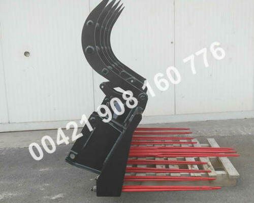 Vidly s pridržiavačom na hnoj, vidle s pridržovačem na hnuj, kulatinu, větve atp. krokodýl, lžice s pridržovačem