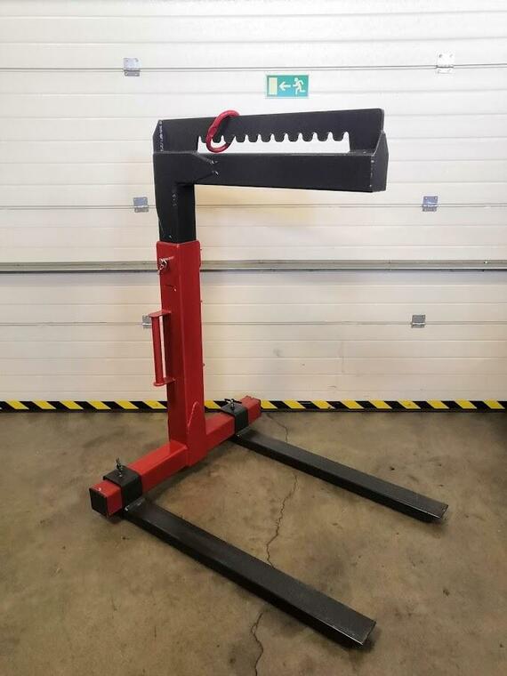 Závesné paletizačné vidly na hydraulickú ruku 