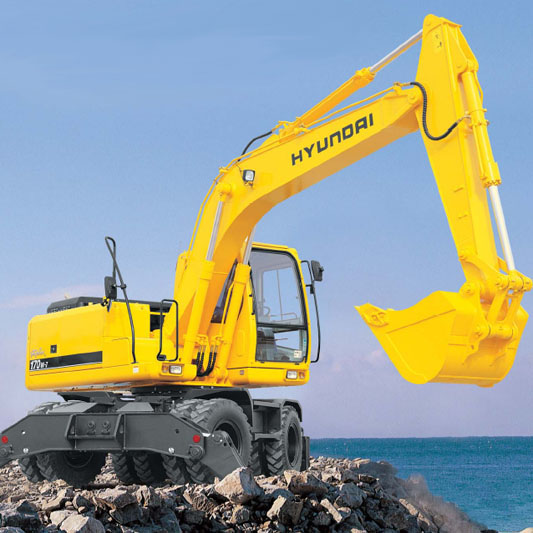 Kolové rypadlo Hyundai Robex 170W-7 si brousí zuby na Evropu
