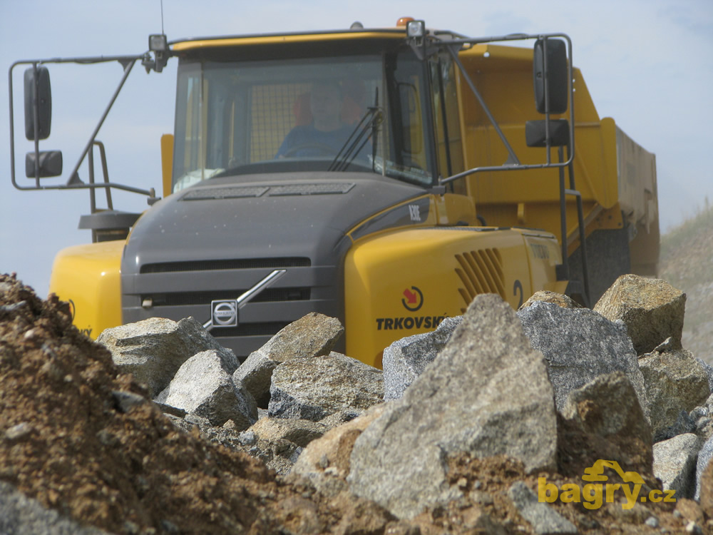 Detailní pohled na přepravovaný materiál
