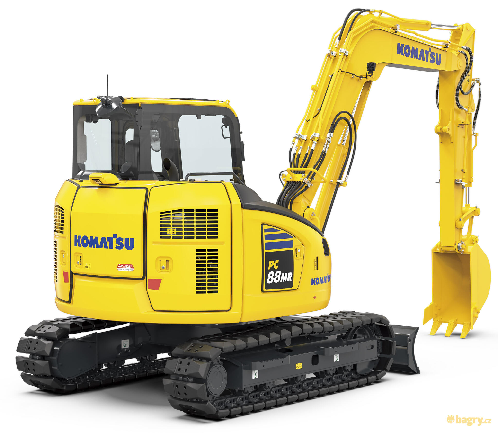 06. Pásové midirypadlo Komatsu PC88MR-11