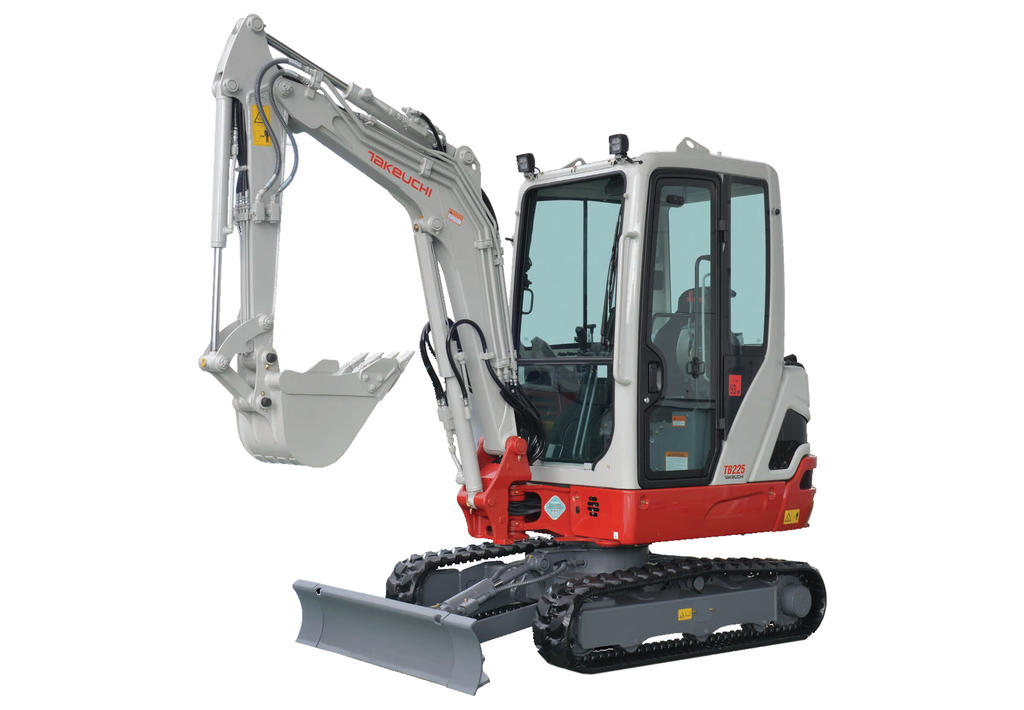 Pásové minirypadlo Takeuchi TB225: První foto