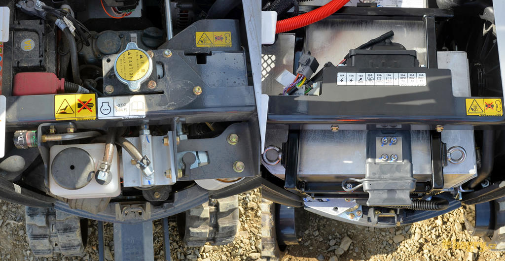 10. Horní pohled pod kapotu diesel vs. elektřina
