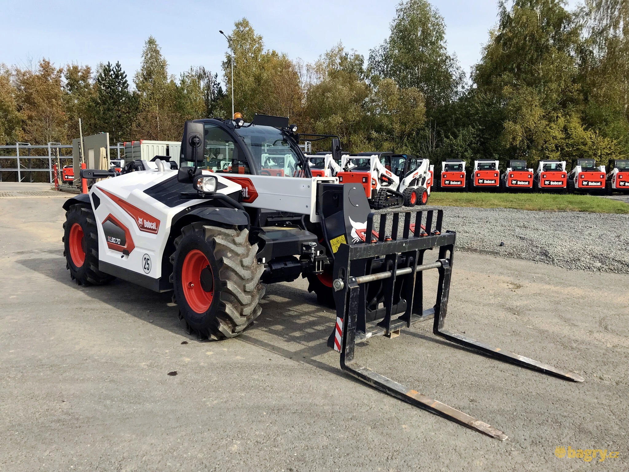 09. Bobcat TL30.70 s paletizačními vidlemi
