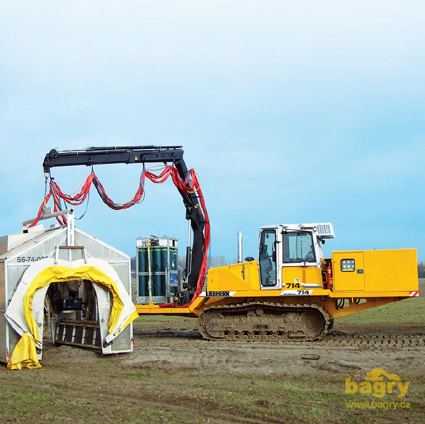 Svářecí stroj Liebherr SR 714: Česká premiéra na stavbě plynovodu Gazela