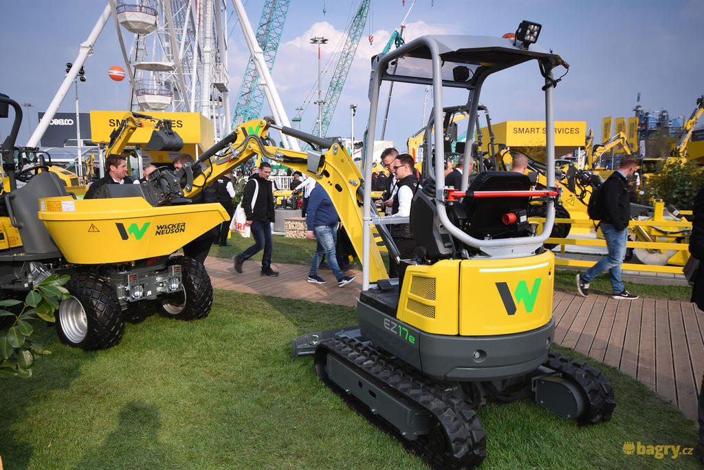 Elektrické pásové minirypadlo Wacker Neuson EZ17e