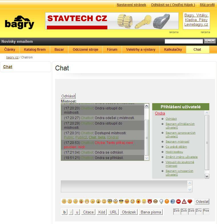 Re: CHAT NA BAGRECH.CZ