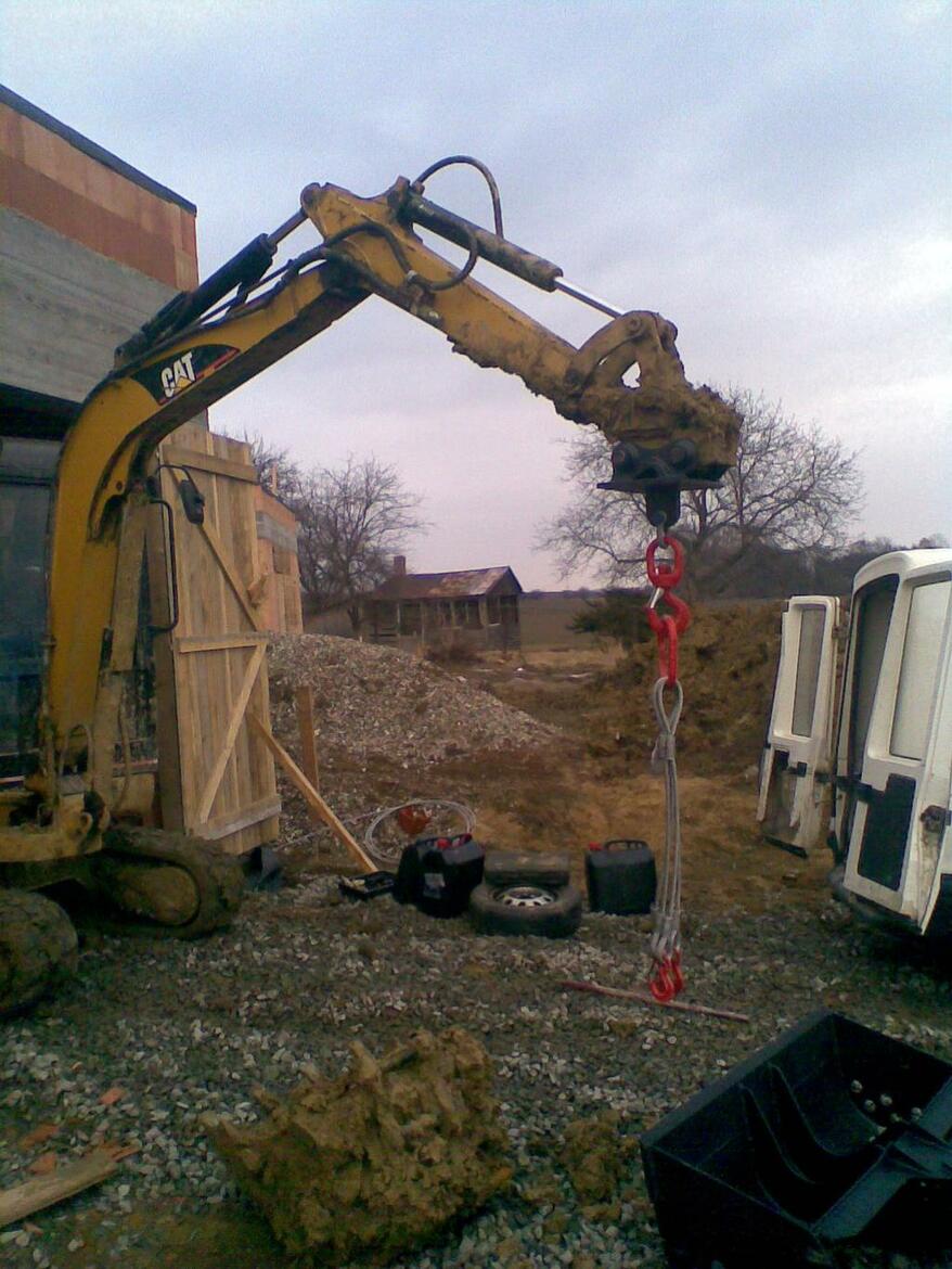  Hák na minibagru Cat 302,5