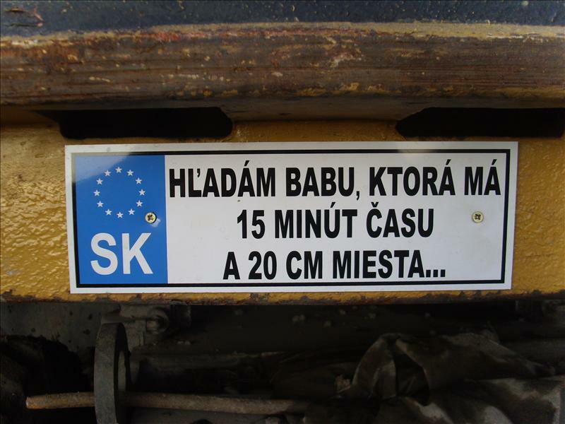 Re: Hlášky na stavebnich strojich