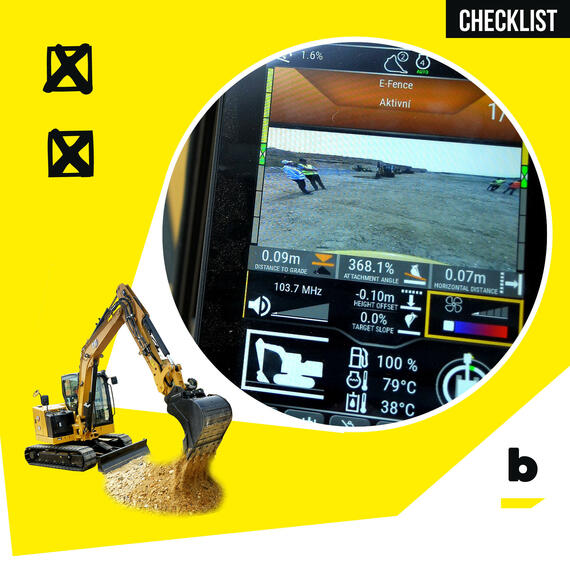 2023-06-01 CAT 306CR Roadshow 1D co umí a co postrádá Checklist