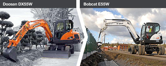 Doosan DX55W - Bobcat E55W