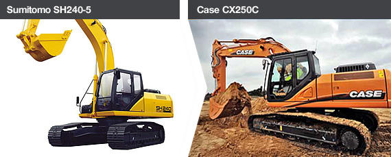 Sumitomo SH240-5 - Case CX250C
