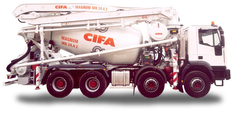CIFA Magnum MK 28.4.Z-80 na podvozku Iveco Trakker AD 340T38B
