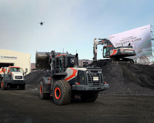 Stroje Doosan Infracore na předváděcí akci Concept X