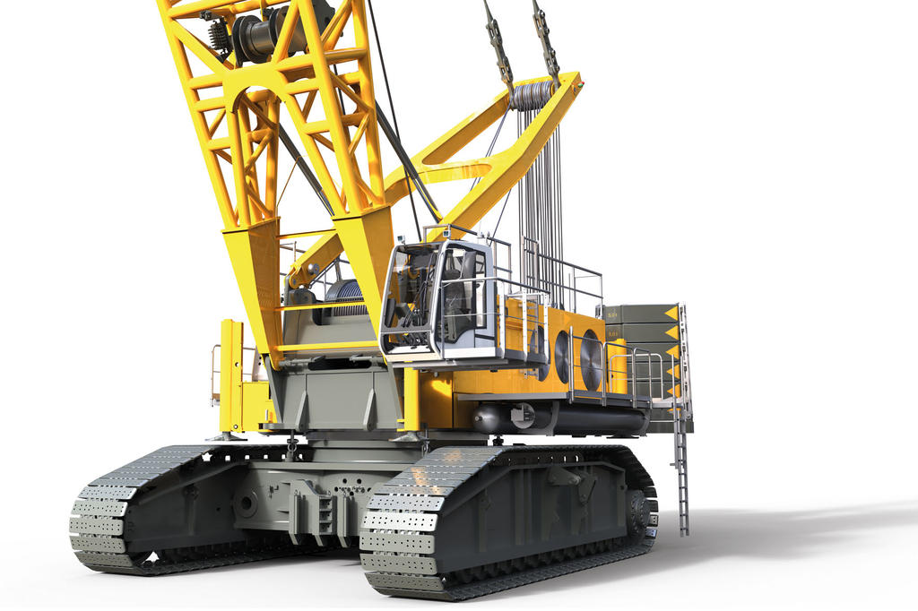 Hydraulické lanové rypadlo Liebherr HS 8300 HD o hmotnosti 350 tun v hybridním provedení
