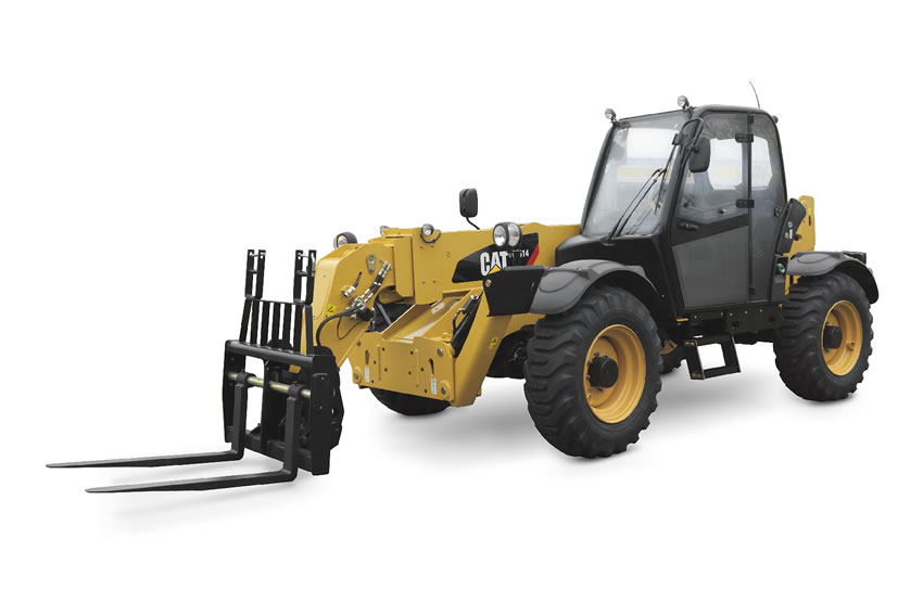 Nové teleskopické manipulátory Cat TH406, TH407 a TH414