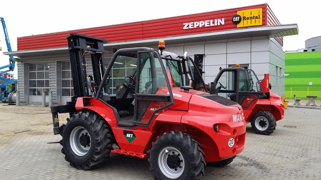 Novinky v půjčovně strojů Zeppelin CZ  - nové terénní vysokozdvižné vozíky Manitou a služba Energency