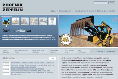 Nový web společnosti Phoenix-Zeppelin propojen se systémem Helios