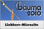 On-line informační systém Liebherr k veletrhu Bauma