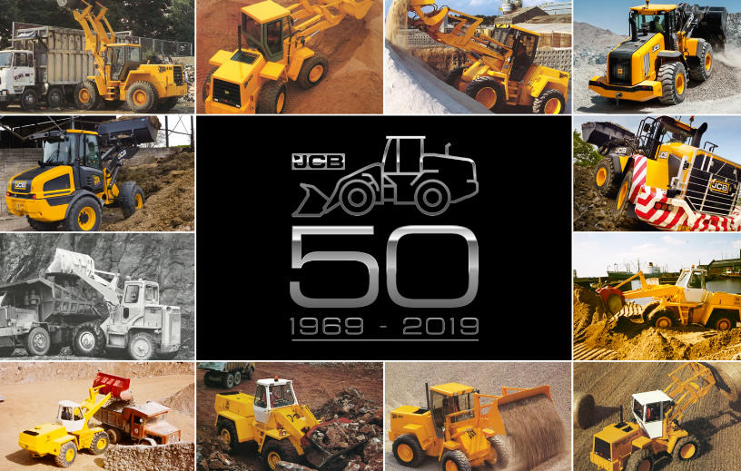Společnost JCB slaví významné výročí v oboru nakladačů