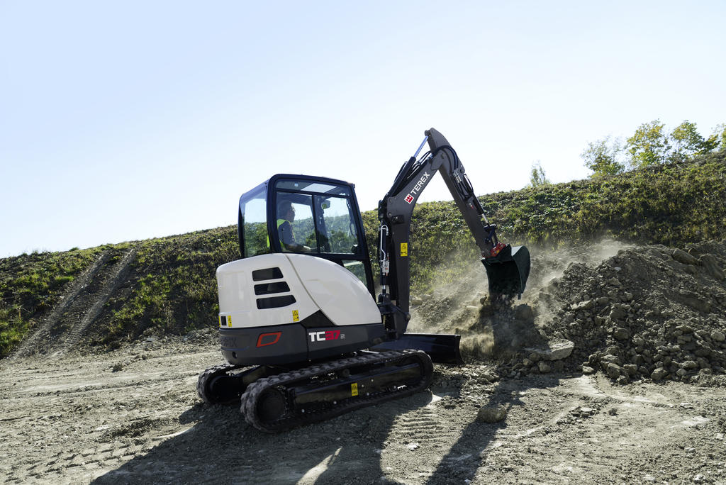 Minirypadlo Terex TC37-2