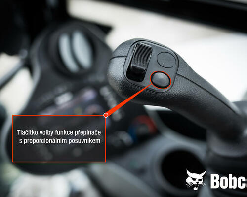 Tlačítko volby funkce přepínače s proporcionálním posuvníkem