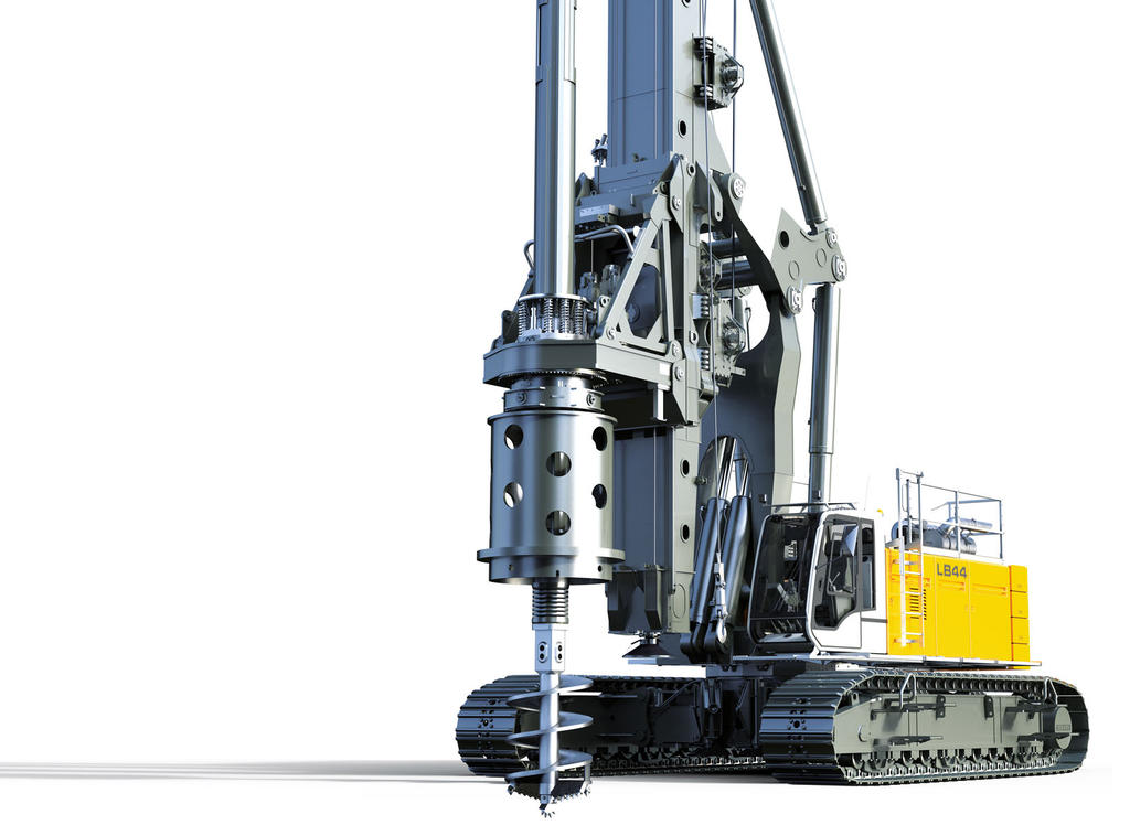 Velká rotační vrtná souprava Liebherr LB 44 rozšiřuje spektrum produktů pro speciální zakládání
