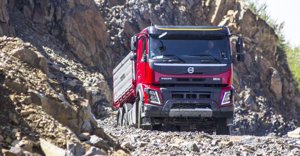 Volvo FMX se představilo v kamenolomu Výkleky